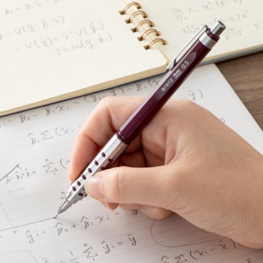 Pentel Orenz AT Dual Grip Mechanical Pencil 0.5mm [Dark Red Body] image 2
