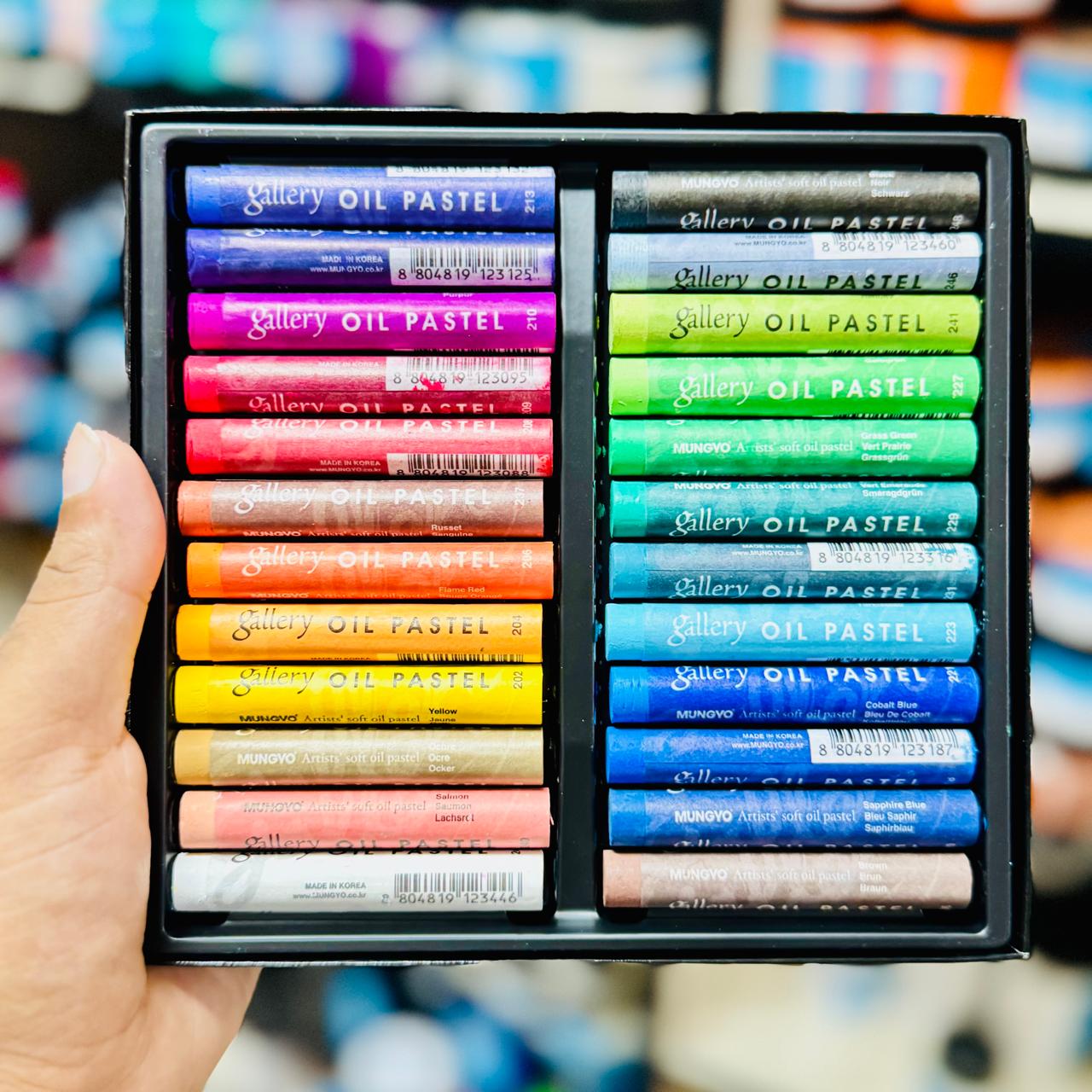 Mungyo Gallery Artists Soft Oil Pastels 24 Colour Assorted image 2
