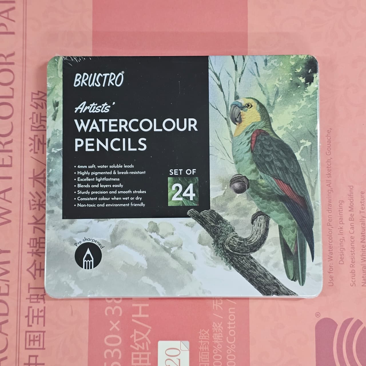Brustro Artists Watercolour Pencil Set – 24 Colors (BRAWCP24) image 3