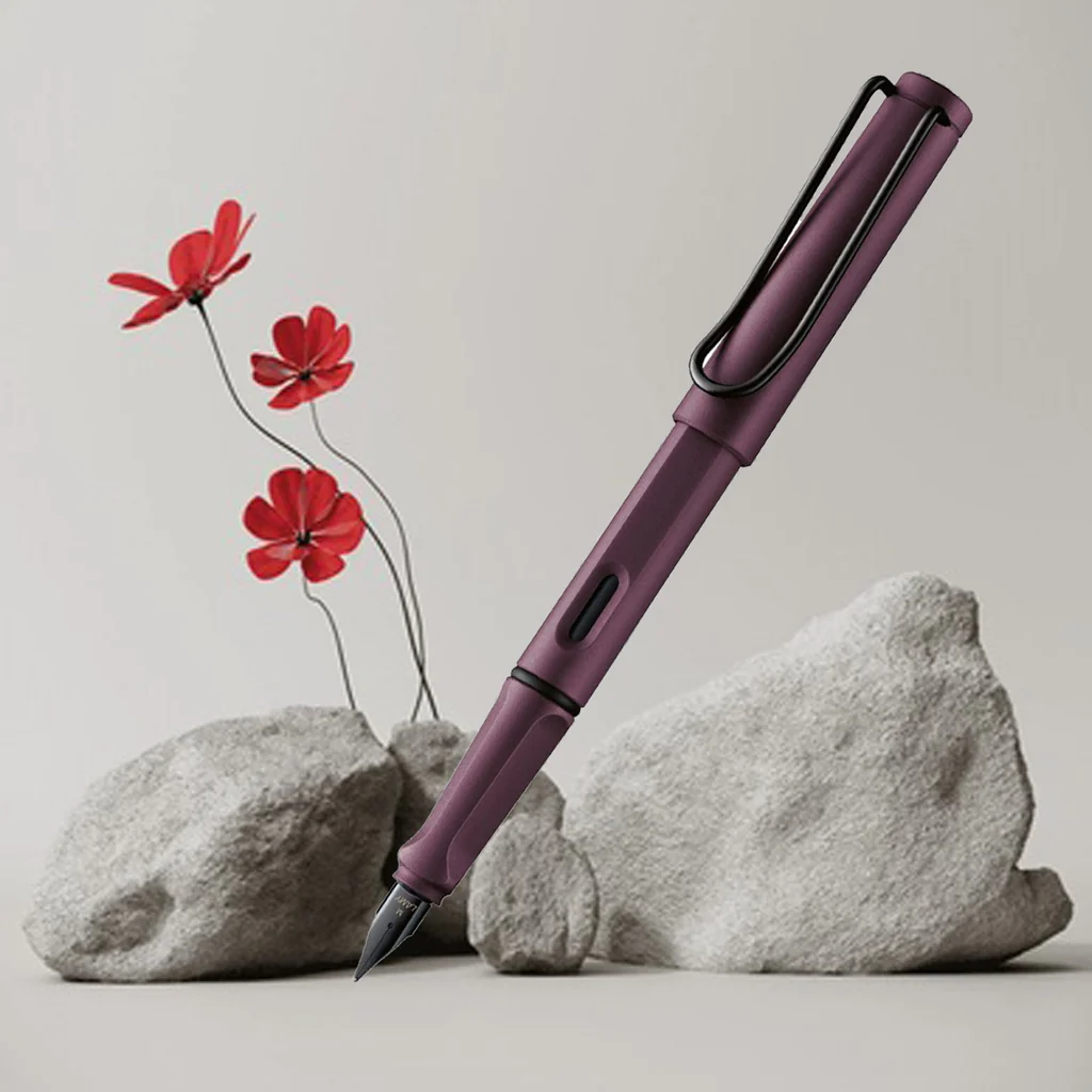 Lamy 0E3 Safari Scarlet Fountain Pen EF image 2