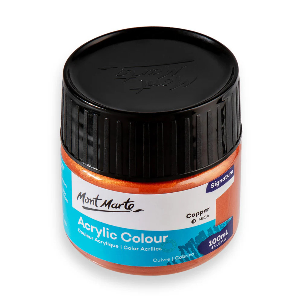 Mont Marte Acrylic Colour Paint 100ml Copper image 2