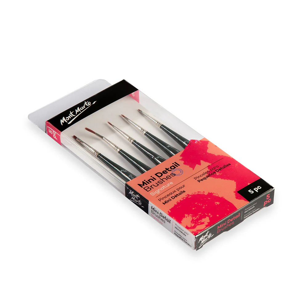 Mont Marte Mini Detail Brushes 5pc image 2