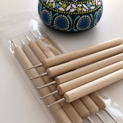 Wooden Ball Stylus Dotting Tool 5pc (Mandala Tools) image 3