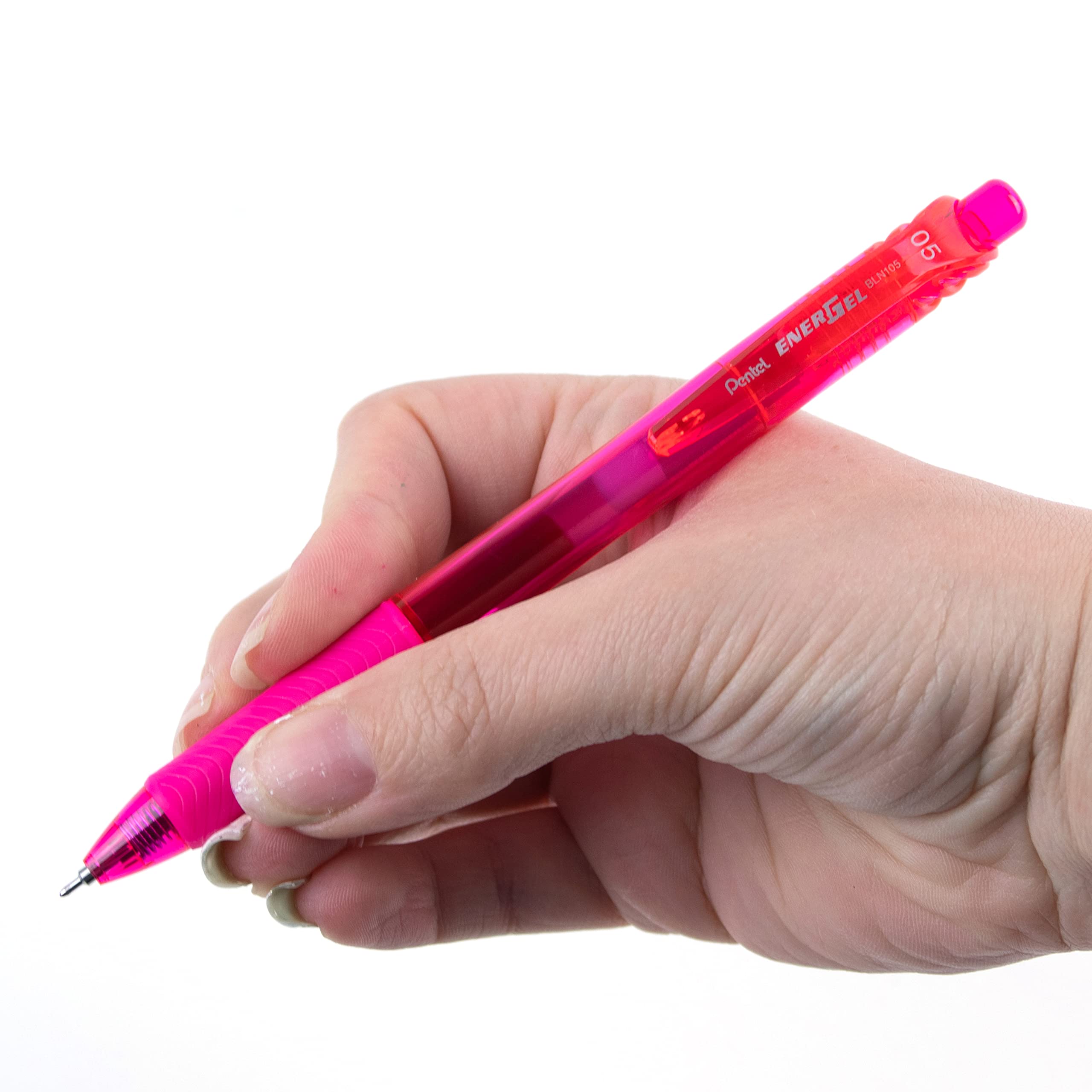 Pentel Energel Gell Pen Pink Ink (0.5mm) - 1 Pcs - BLN105-PX image 2