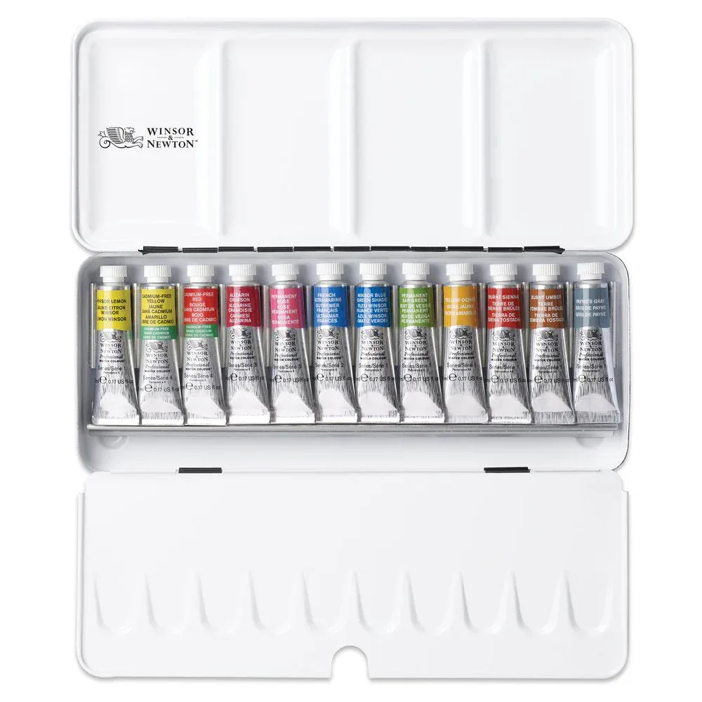 Winsor&Newton Professional Watercolour Set  Tube Travel Tin - 12x5ml image 2