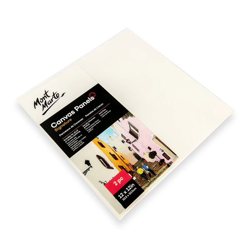 Mont Marte Canvas Panels 2pc 30.5x30.5cm (12x12in) image 2