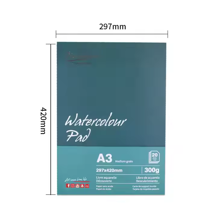 Giorgione Watercolour Pad 300GSM G-WB20-A3 image 4