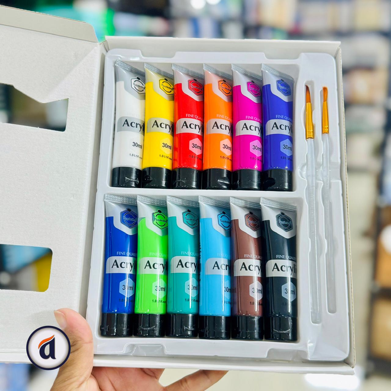 Keep smiling Acrylic Colour Set 30ml 12pc image 2