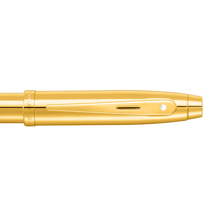Sheaffer® 100 9372 Glossy PVD Gold Fountain Pen With PVD Gold Trim image 4