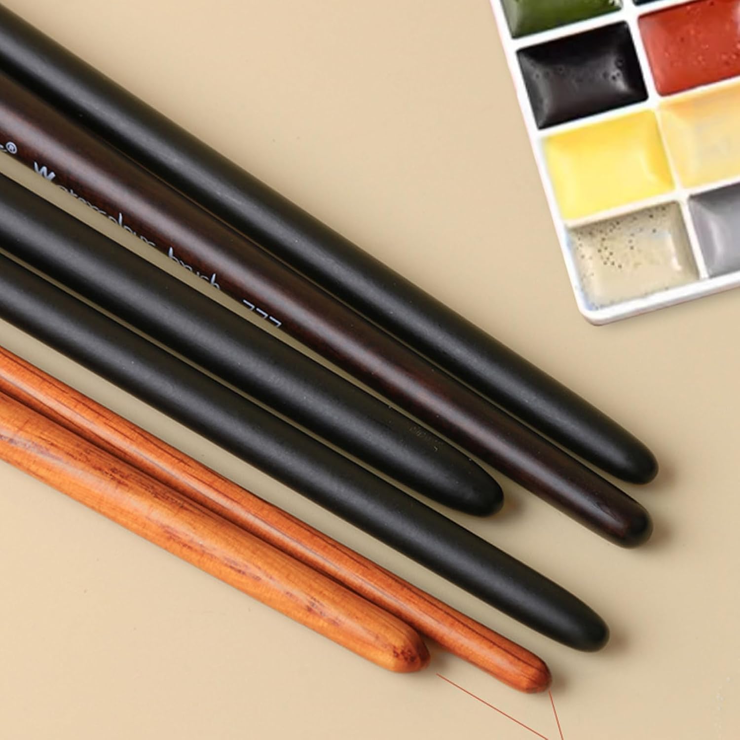 Giorgione Mixed natural Squirrel Brush Set G-777 image 7