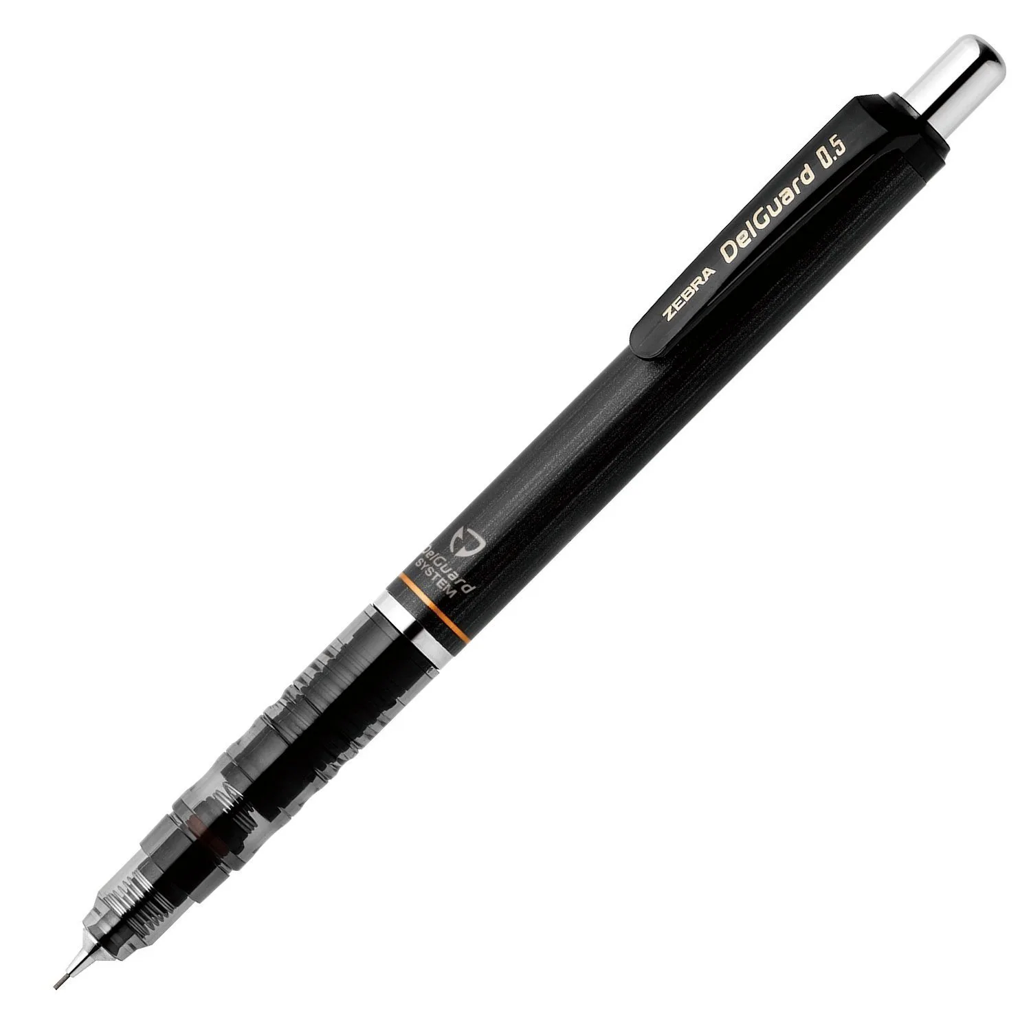 ZEBRA Unbreakable Mechanical Pencil DelGuard 0.5mm P-MA85-N2-HGR BLACK image 1