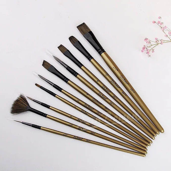 Xin Bowen Black & golden Body Combo Brush set 10pc image 2
