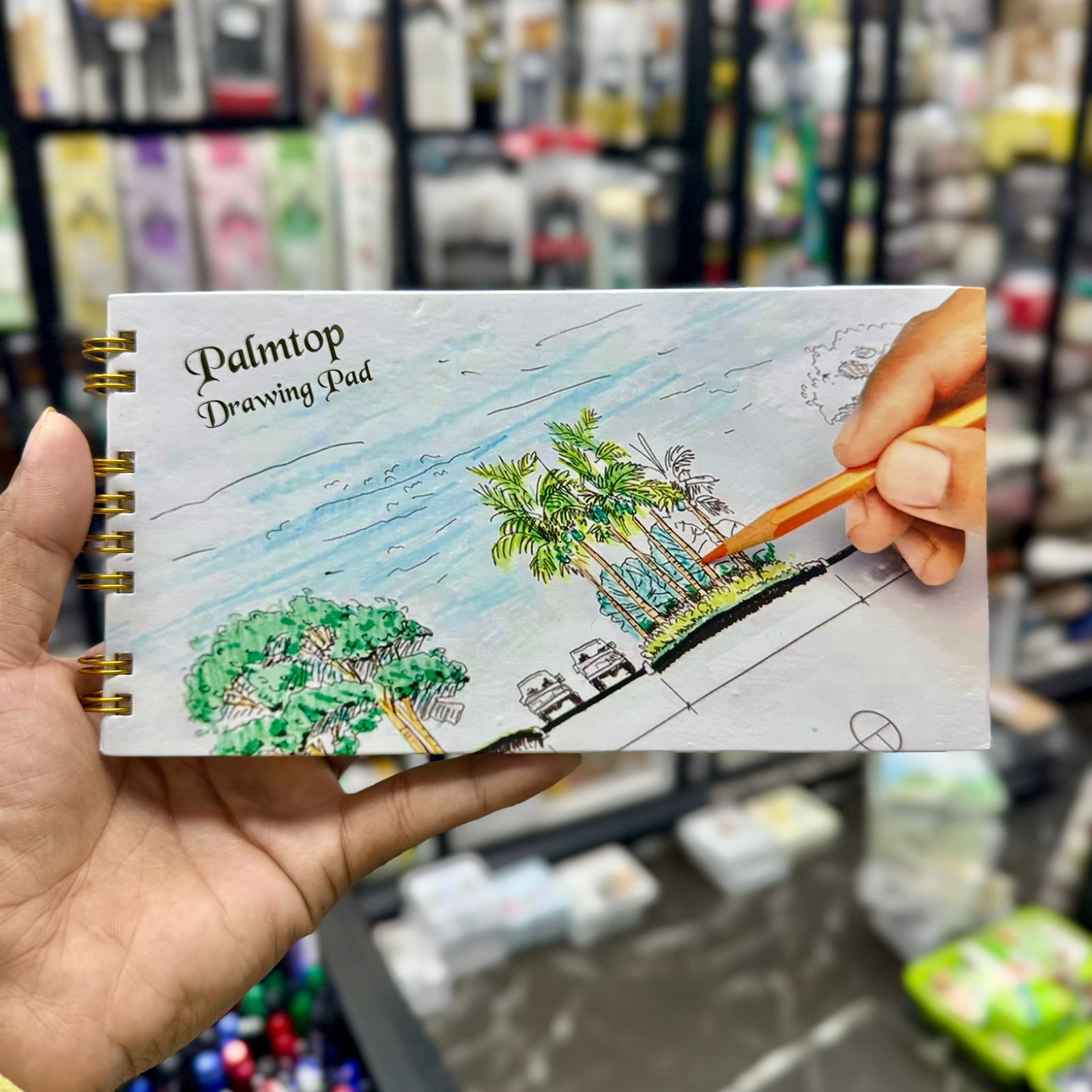 Hearts Palmtop Drawing Pad 40 sheets tree [SIZE 4X8 INC] image 5