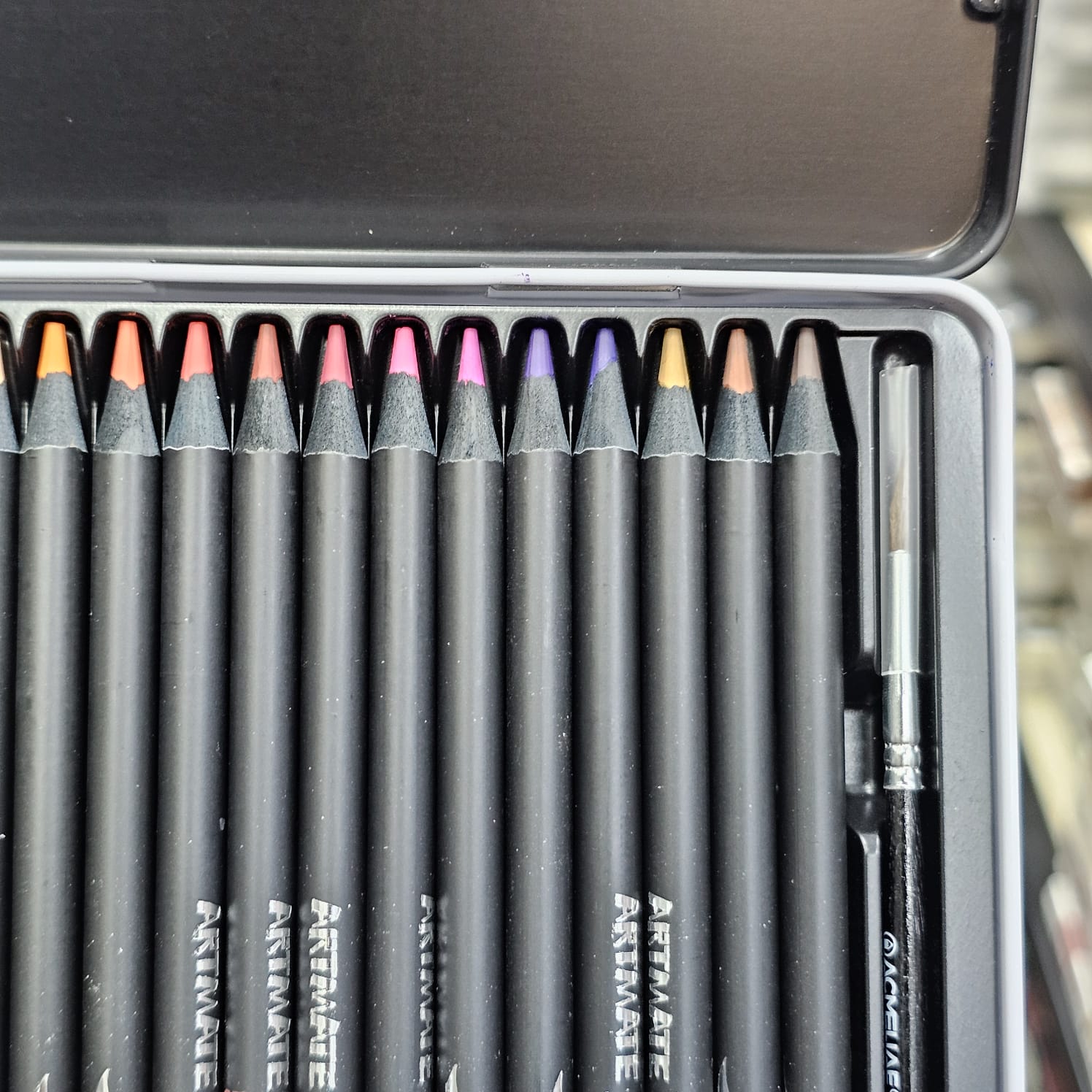 Acmeliae Artmate Watercolor 24 Color Pencils Tin Box image 4