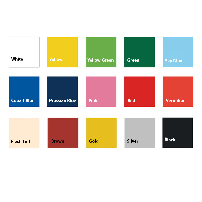 Pentel Poster 15 Colors Set Premium Quality 12ml Tubes  image 3