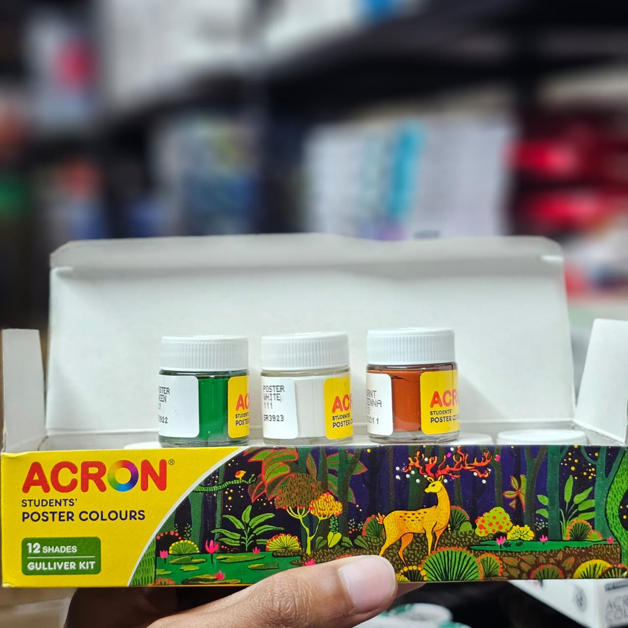 Acron Students Poster Colours Gulliver Kit - 120 ml (10ml bottles of 12 shades) image 2