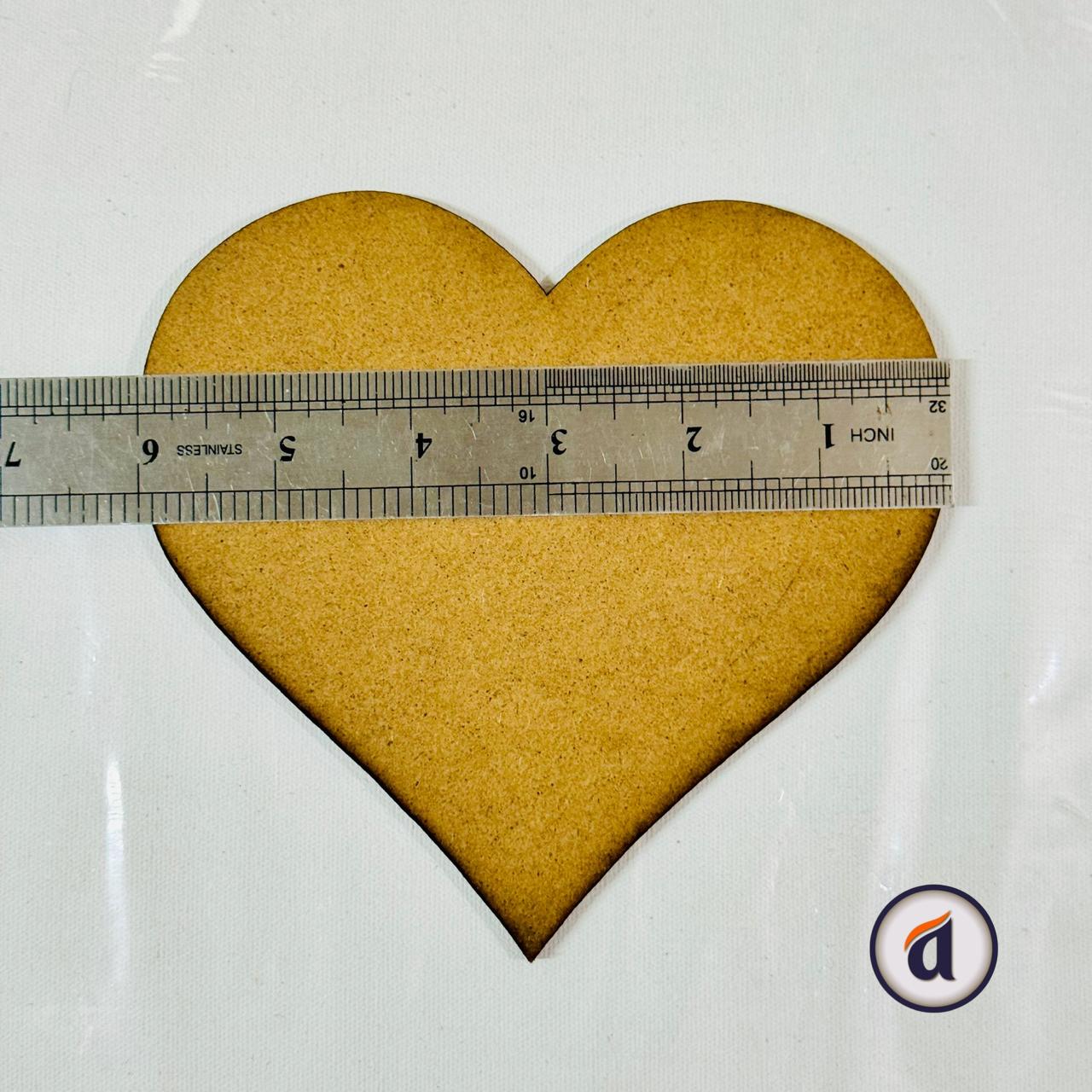 Love Shape MDF Board 6 inch image 2