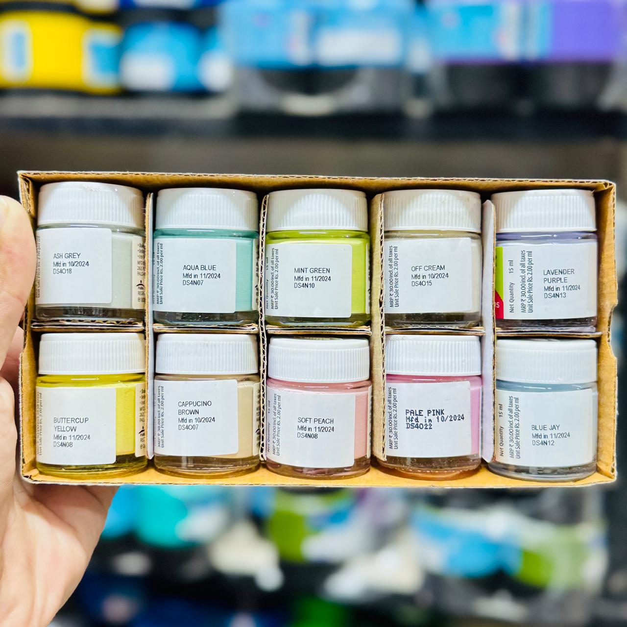 Fevicryl Pastel Acrylic Colour Set 15ml 10pc image 4