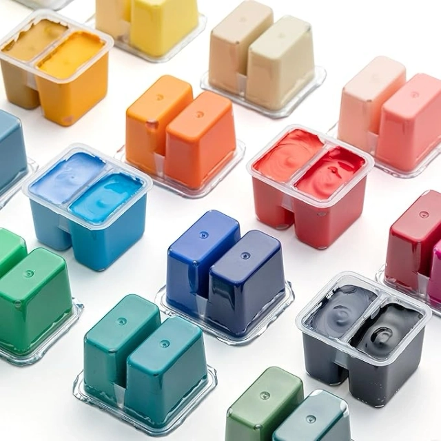 HIMI Twin Cup Jelly Gouache Paint Set 12ml 48 Colors image 5