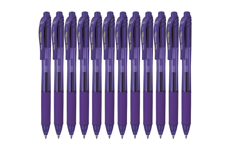 Pentel Energel Gel Pen Violet Ink (0.7mm) - 1 Pcs - BL107-VX image 4