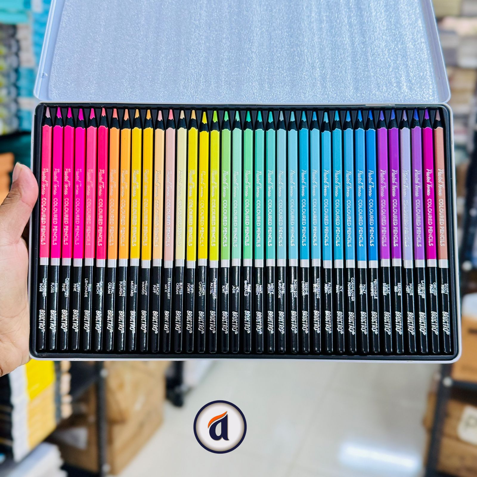 Brustro Pastel Tones Coloured Pencils Set 36pc image 2