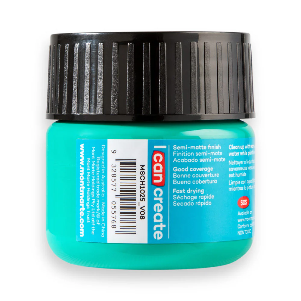 Mont Marte Acrylic Colour Paint 100ml Viridian image 3
