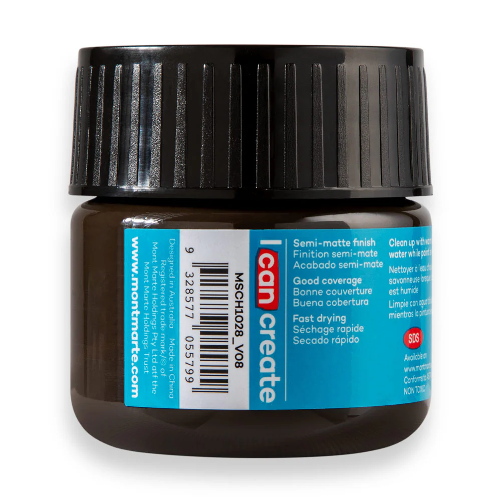 Mont Marte Acrylic Colour Paint 100ml Raw Umber image 3