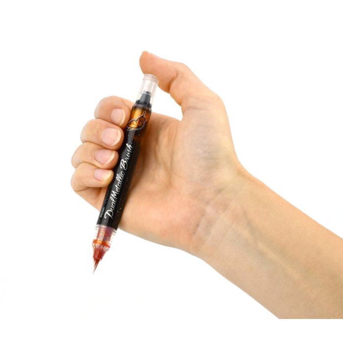 Pentel Dual Metallic Brush Pen - Silver - XGFH-DZX image 6
