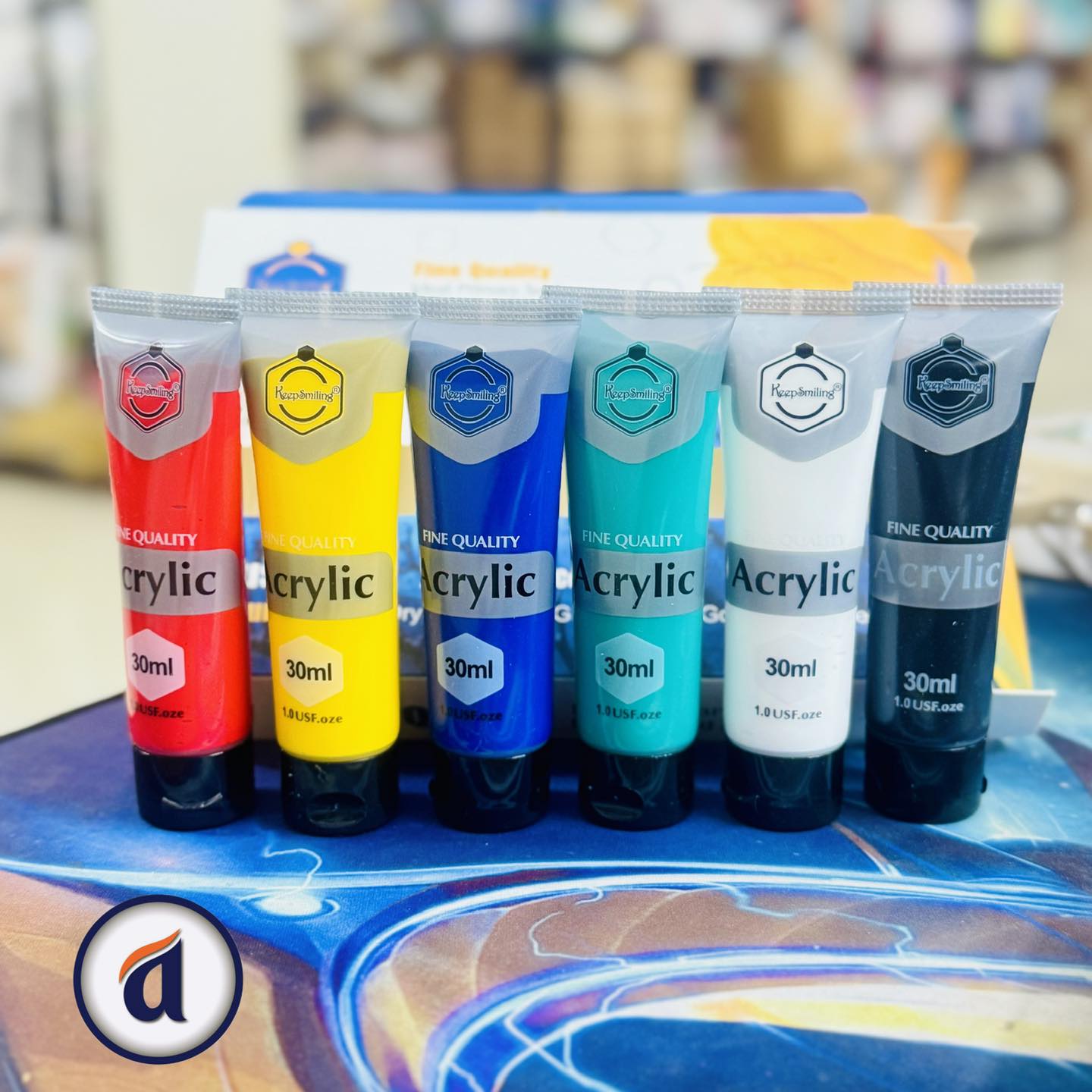 Keep Smiling Acrylic Color Tube 30ml Set Of 6 image 3