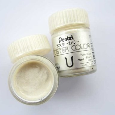 Pentel Poster Color Pearl Silver - WPU -T91 image 2