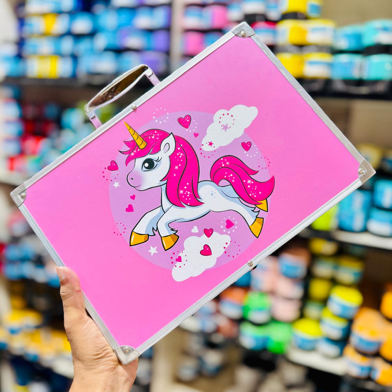 145pc Unicorn Art Set Pink Box