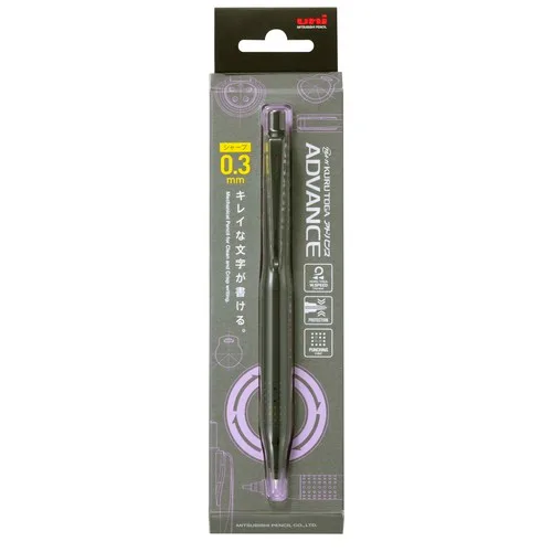 Uni Mitsubishi Kuru Toga Advance Upgrade Model Mechanical Pencil – 0.3mm BLACK image 3