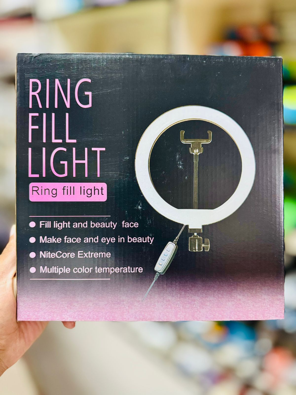 Overhead Phone Video Stand With Ring Light (Combo) image 2