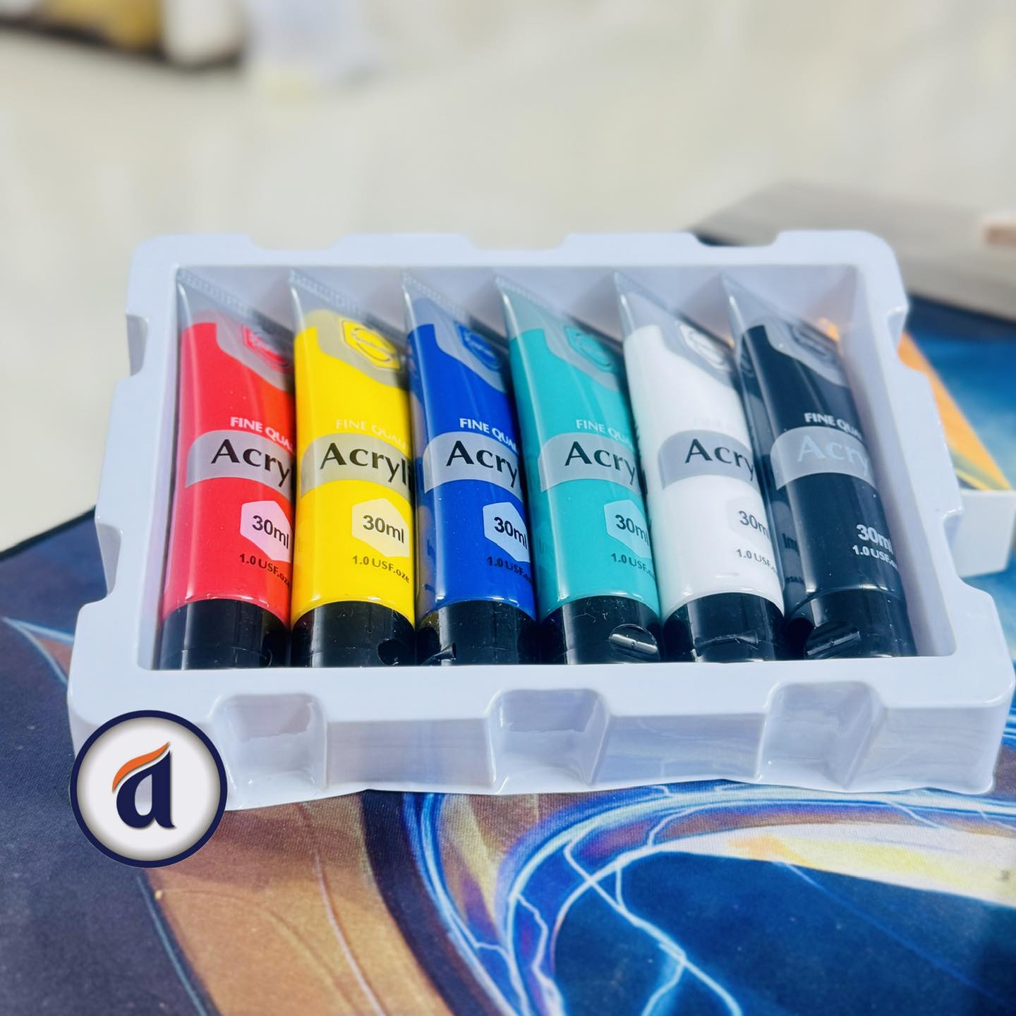 Keep Smiling Acrylic Color Tube 30ml Set Of 6 image 4