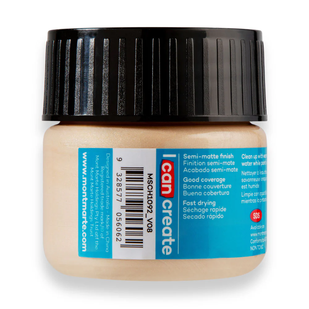 Mont Marte Acrylic Colour Paint 100ml Champagne Gold image 3