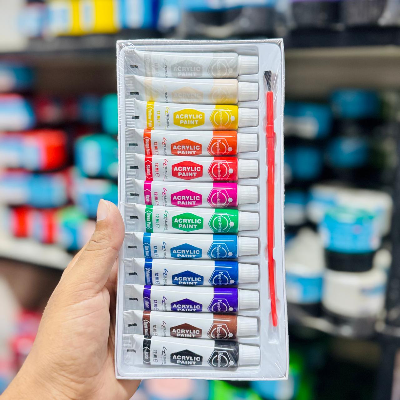 Keep Smiling Acrylic Colour Set 12ml 12pc image 2