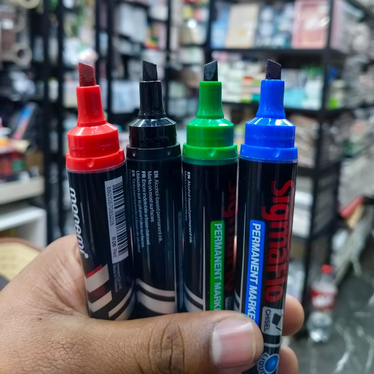 Monami Sigmaflo Liqid Chisel Permanent Marker image 2