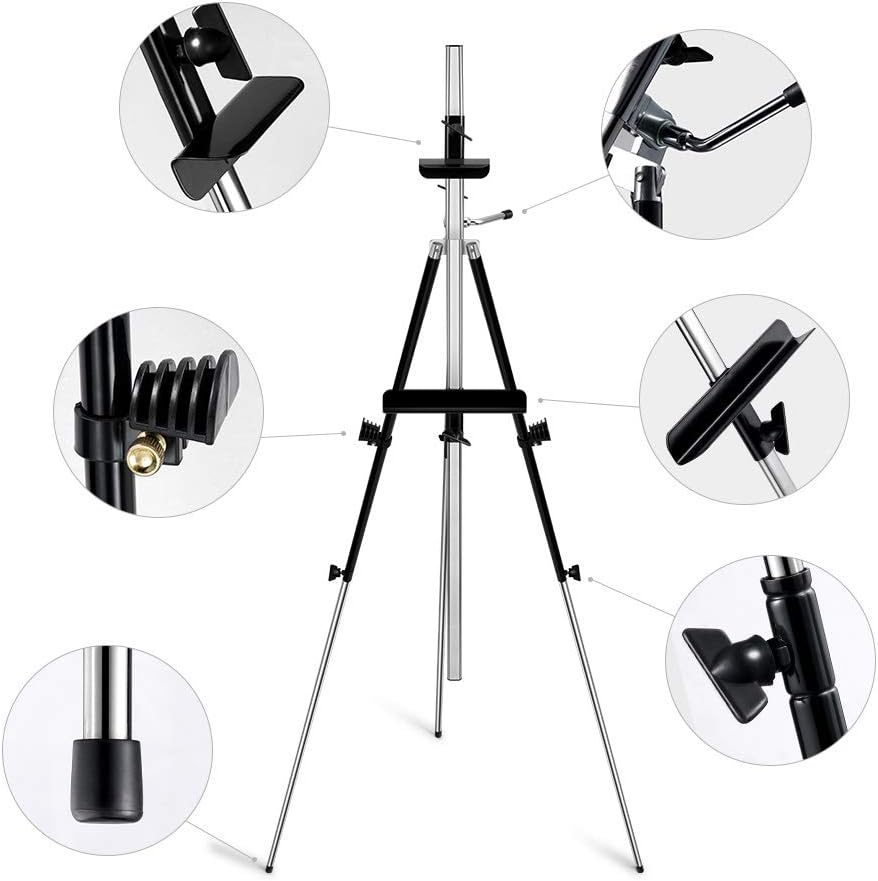 Watercolour Easel, ArtistPro Adjustable Metal Easel Stand image 3