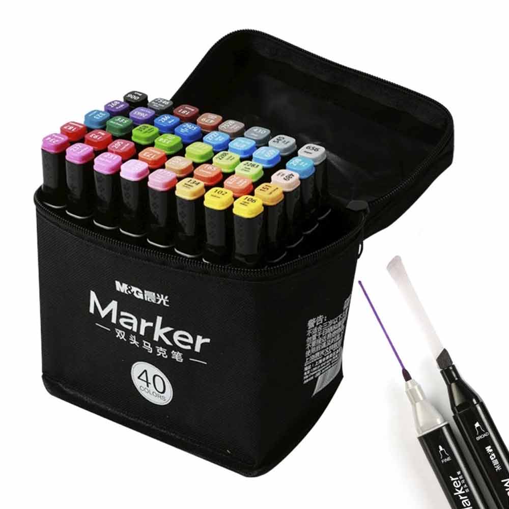 M&G Double Tip Art Markers 40pc image 1
