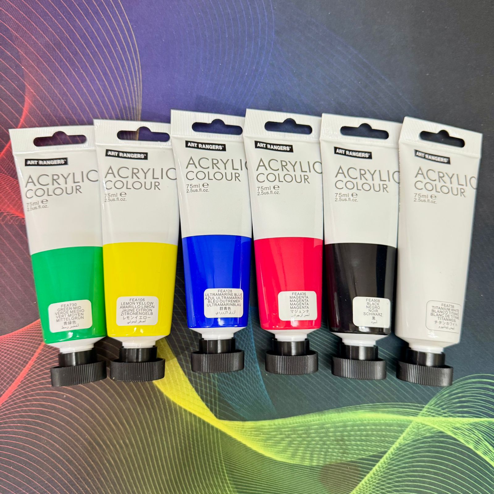 Art Rangers Acrylic Colour 6x75ml (PA32.06075.E) image 2