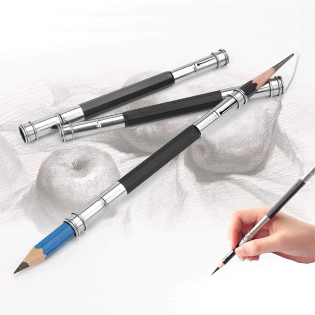 Pencil Extender/Lengthener with Metal Heads image 2
