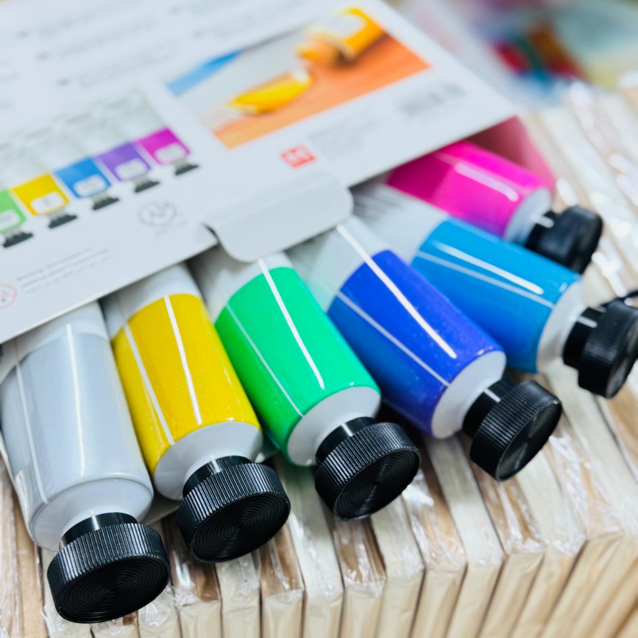 Art Rangers Acrylic Colour – Metallic Set (6 pcs) image 3