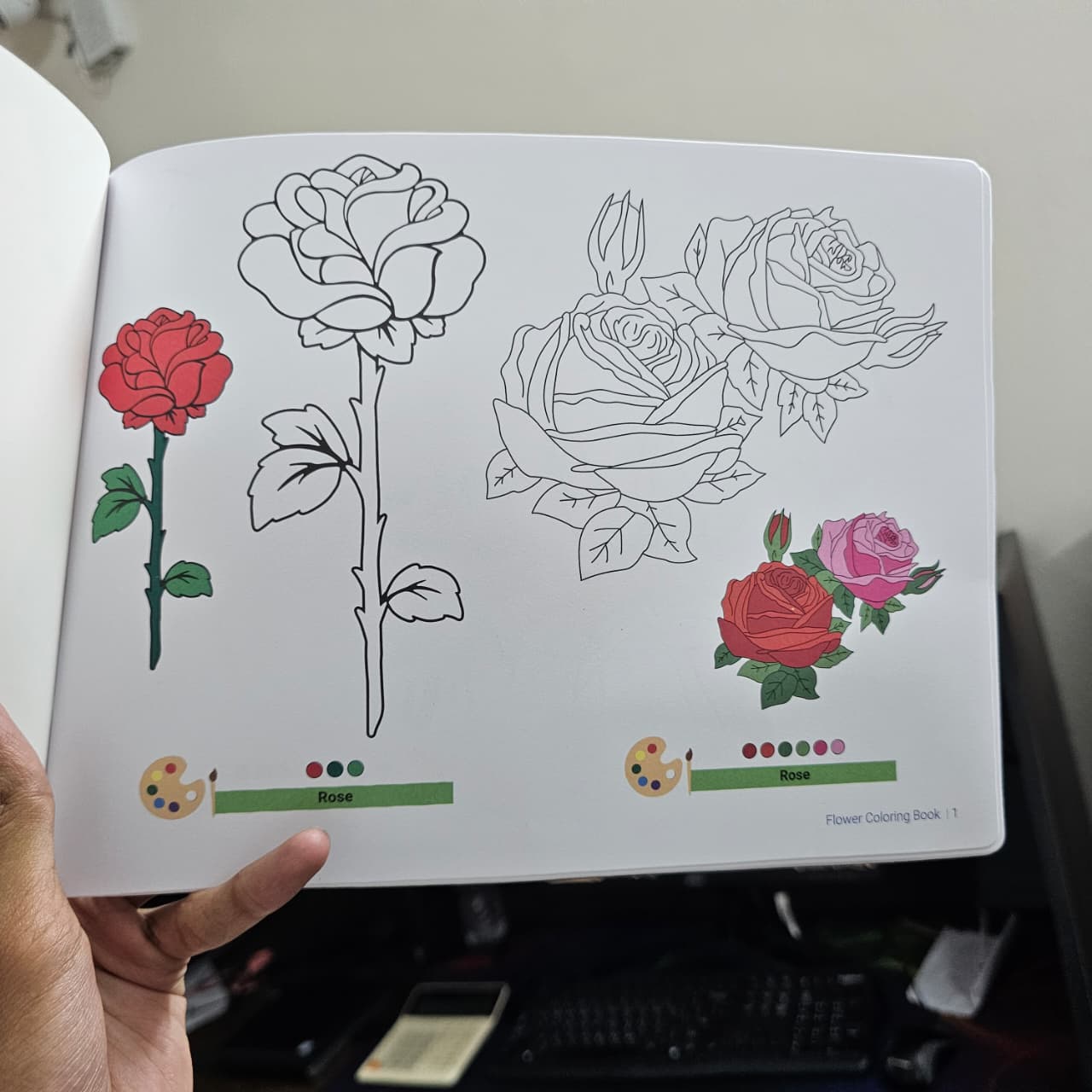Coloring Drawing Book Flower image 2