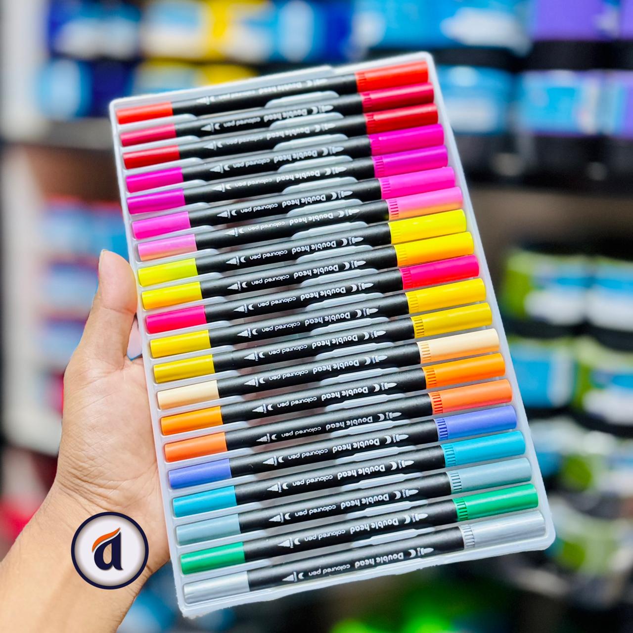 China Dual Tip Brush Pens 60pc image 3