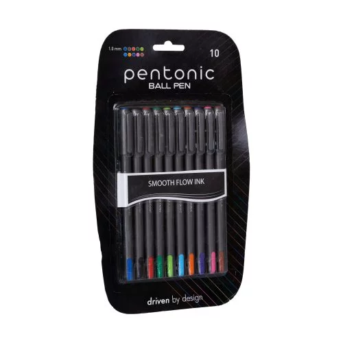 Pentonic 10 Color Smooth Ball Pen Set - Pen image 2