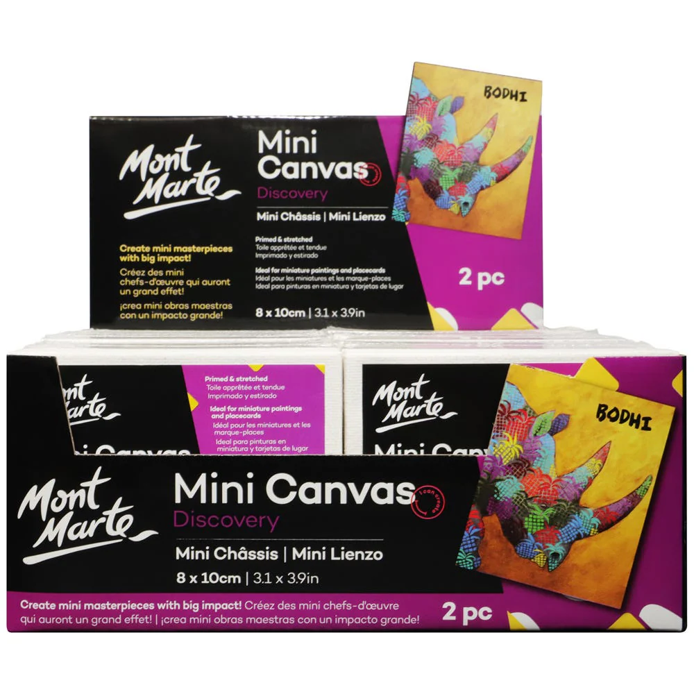 Mont Marte Mini Canvas 8 x 10cm (3.1 x 3.9in) 2pce image 5