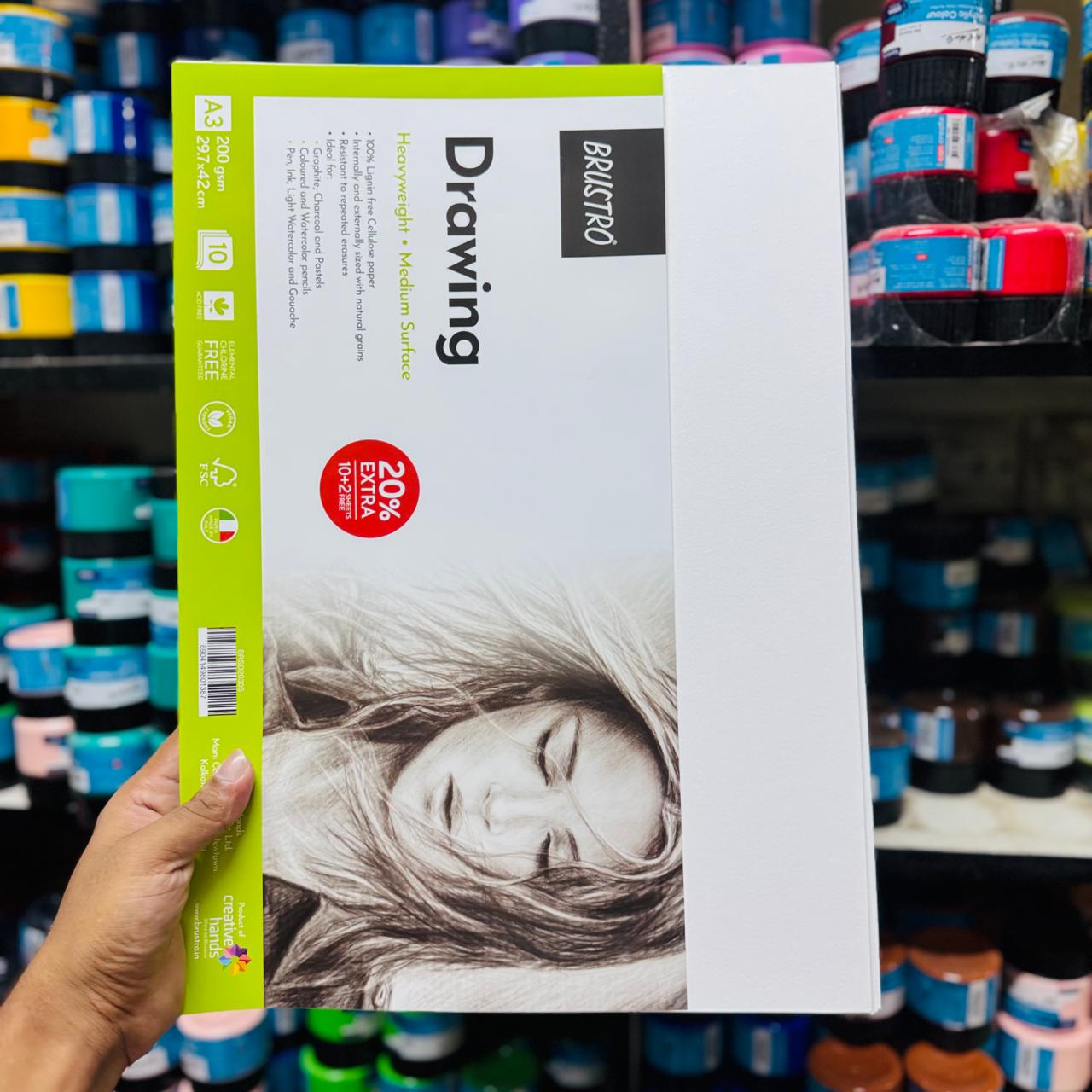 Brustro Drawing Paper A3 10 sheets 200gsm image 2