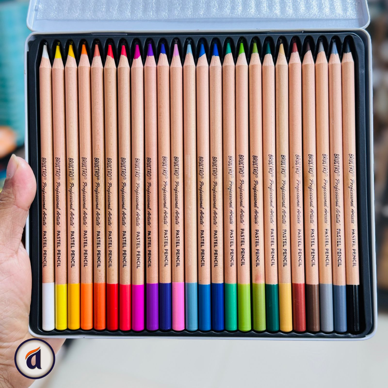 Brustro Professional Artists Pastel Colour Pencils Set 24pc image 2