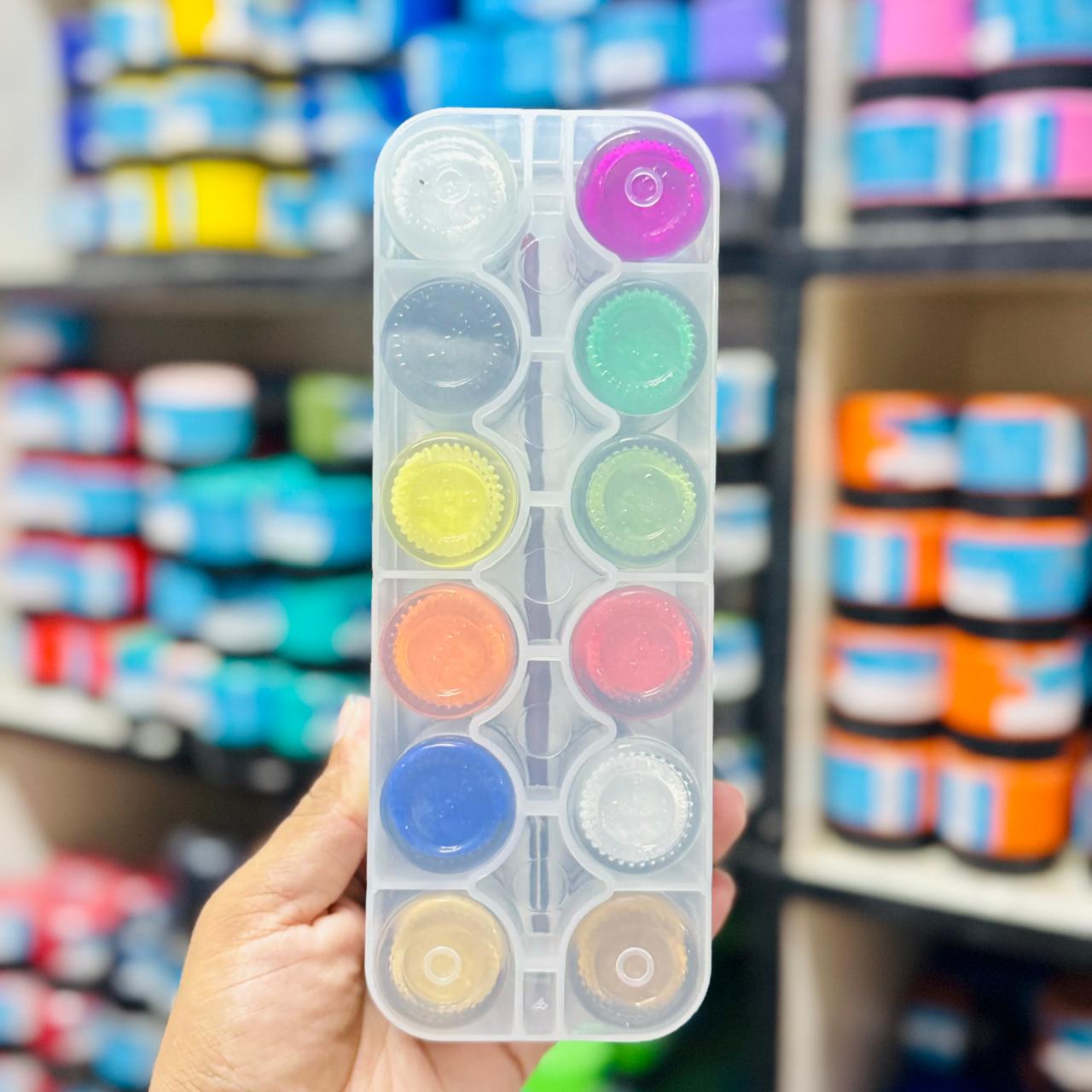 DOMS Acrylic Colours – 12 Shades of Brilliance (15ml each) image 4