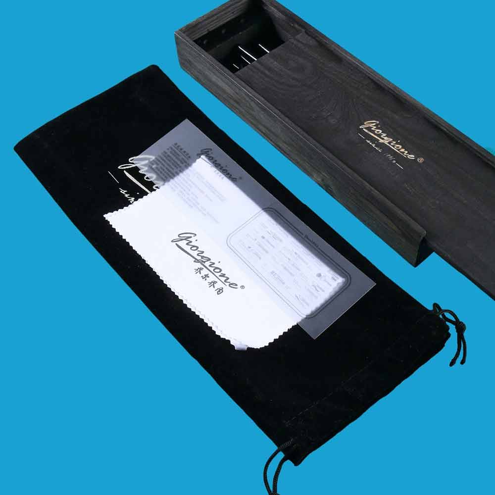 Giorgione Wooden Box Black Swan Watercolor Brushes Set 10Pcs G-S300 image 2